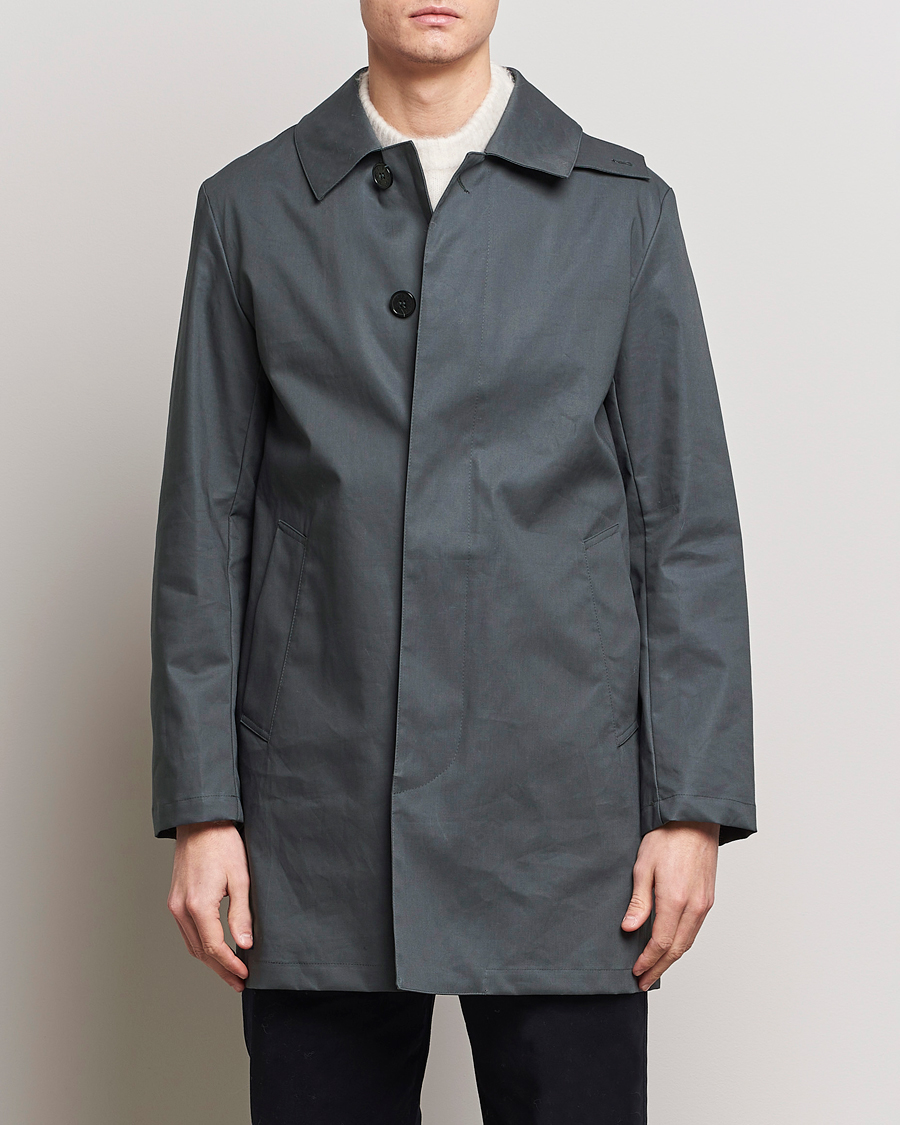 Men | Coats & Jackets | Mackintosh | Cambridge Car Coat Cool Grey