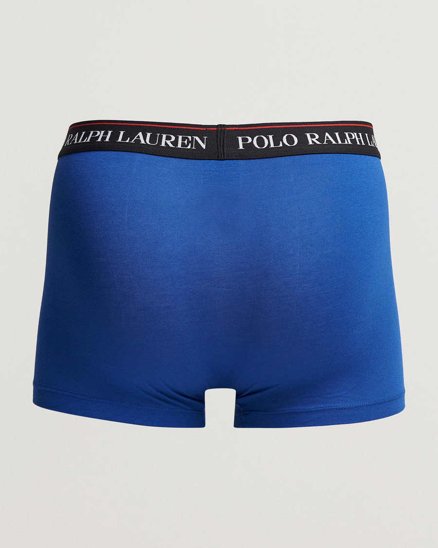 Men | Sale: 20% Off | Polo Ralph Lauren | 3-Pack Cotton Stretch Trunk Sapphire/Red/Black