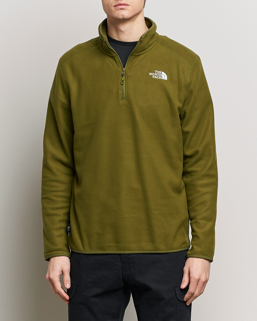 Men | Sweaters & Knitwear | The North Face | Glacier 1/4 Zip Fleece New Taupe Green
