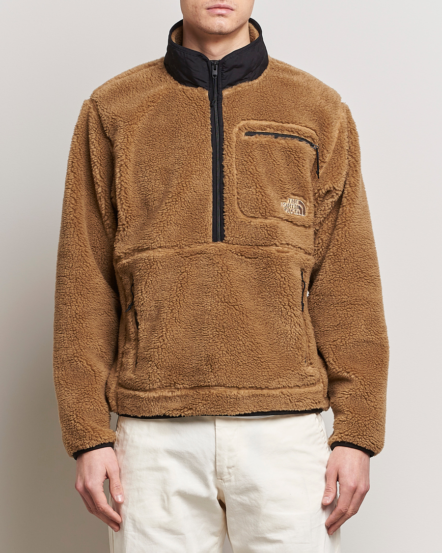 Men | Fleece Sweaters | The North Face | Heritage Fleece Half Zip Utility Brown