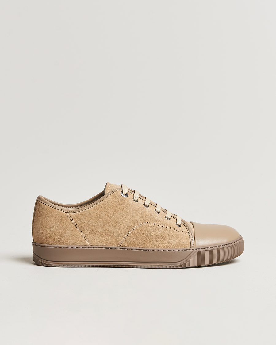 Men | Lanvin Nappa Cap Toe Sneaker Light Brown | Lanvin | Nappa Cap Toe Sneaker Light Brown