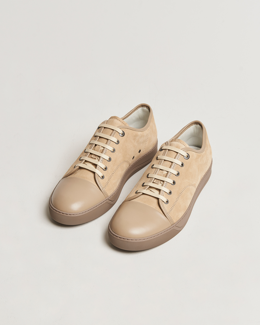 Men | Lanvin Nappa Cap Toe Sneaker Light Brown | Lanvin | Nappa Cap Toe Sneaker Light Brown