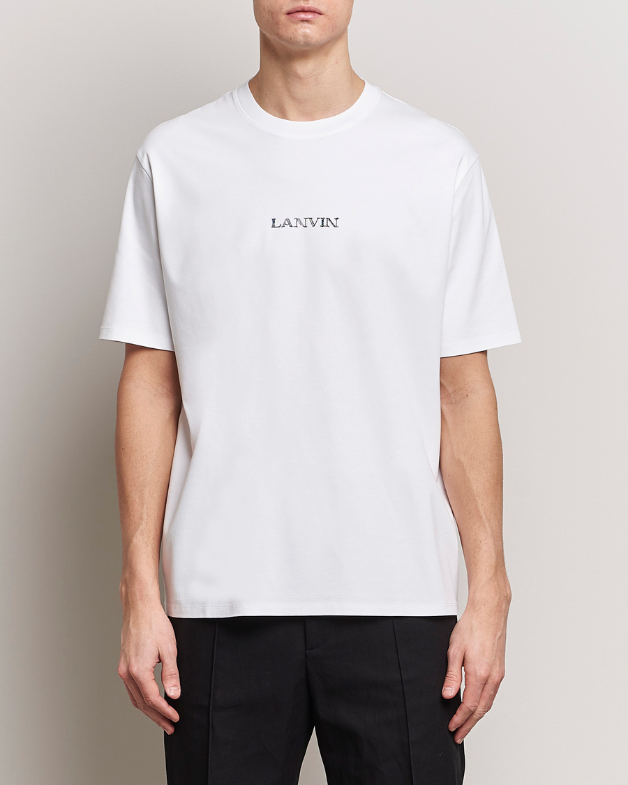 Men |  | Lanvin | Embroidered Logo T-Shirt White