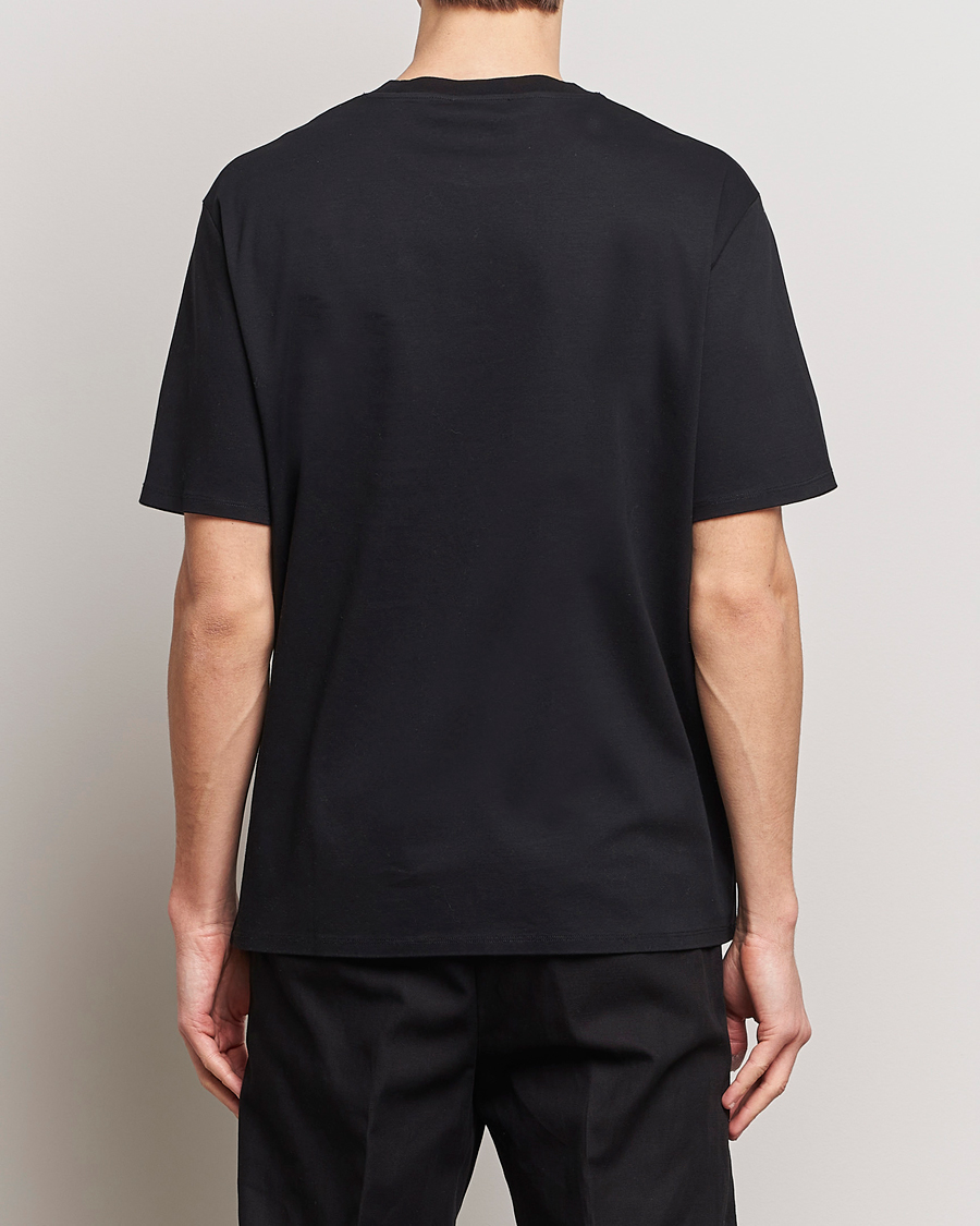 Men | T-Shirts | Lanvin | Embroidered Logo T-Shirt Black