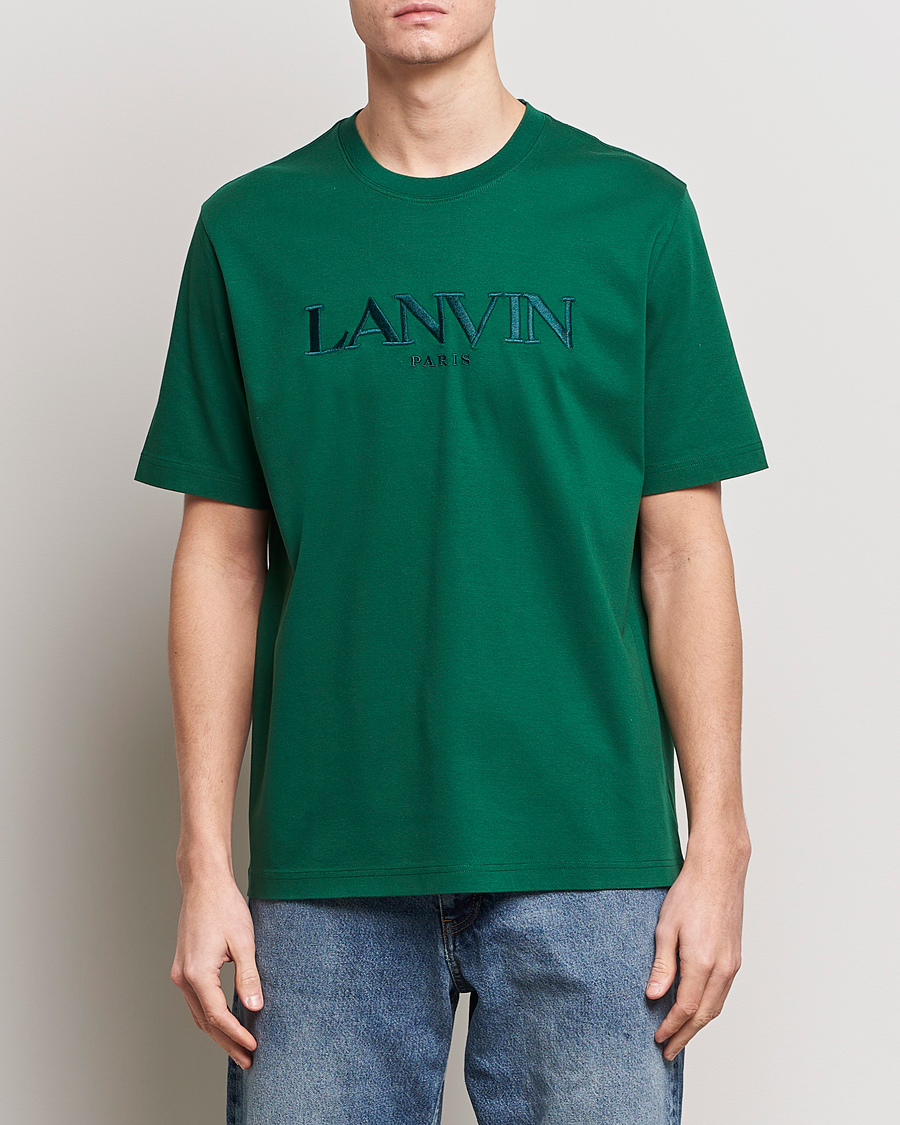 Men |  | Lanvin | Paris Classic Logo T-Shirt Bottle Green