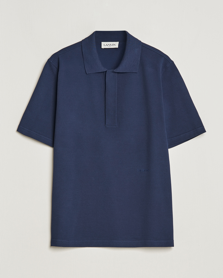 Men | Polo Shirts | Lanvin | Short Sleeve Polo Thunder