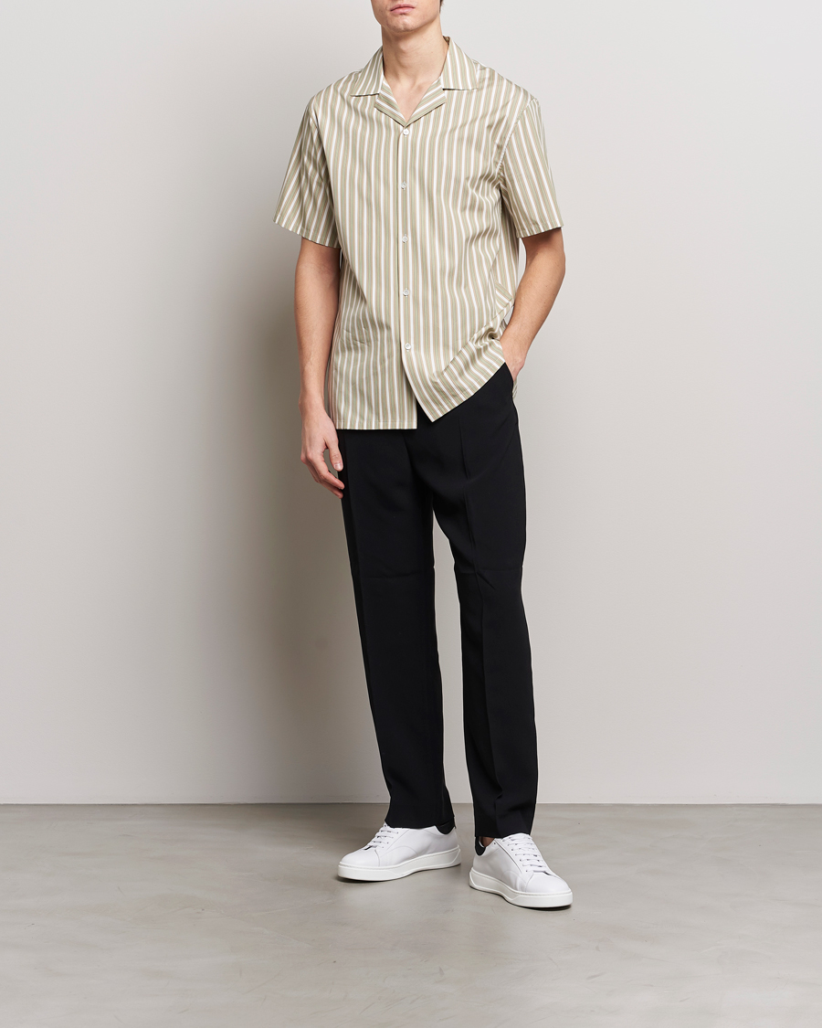 Men | Shirts | Lanvin | Short Sleeve Camp Shirt Green