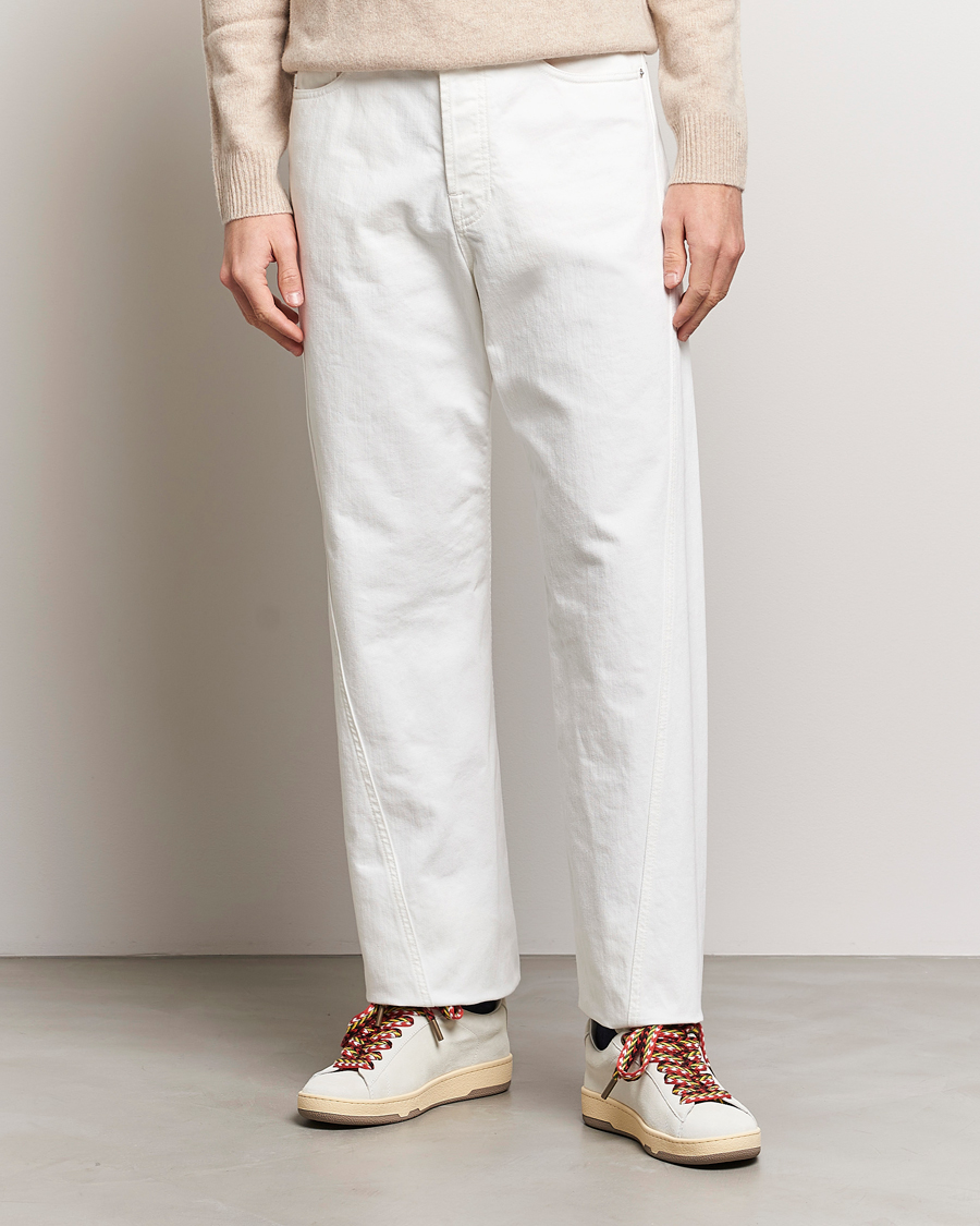 Men | Lanvin | Lanvin | Regular Fit 5-Pocket Pants Optic White