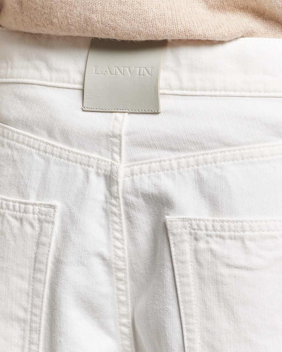 Men | Trousers | Lanvin | Regular Fit 5-Pocket Pants Optic White