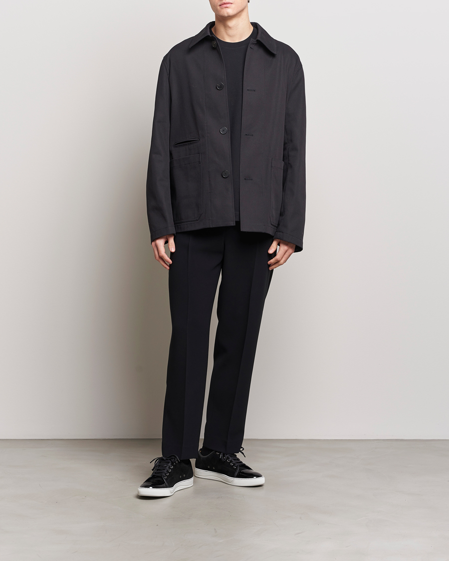 Men | Coats & Jackets | Lanvin | Cotton Work Jacket Black