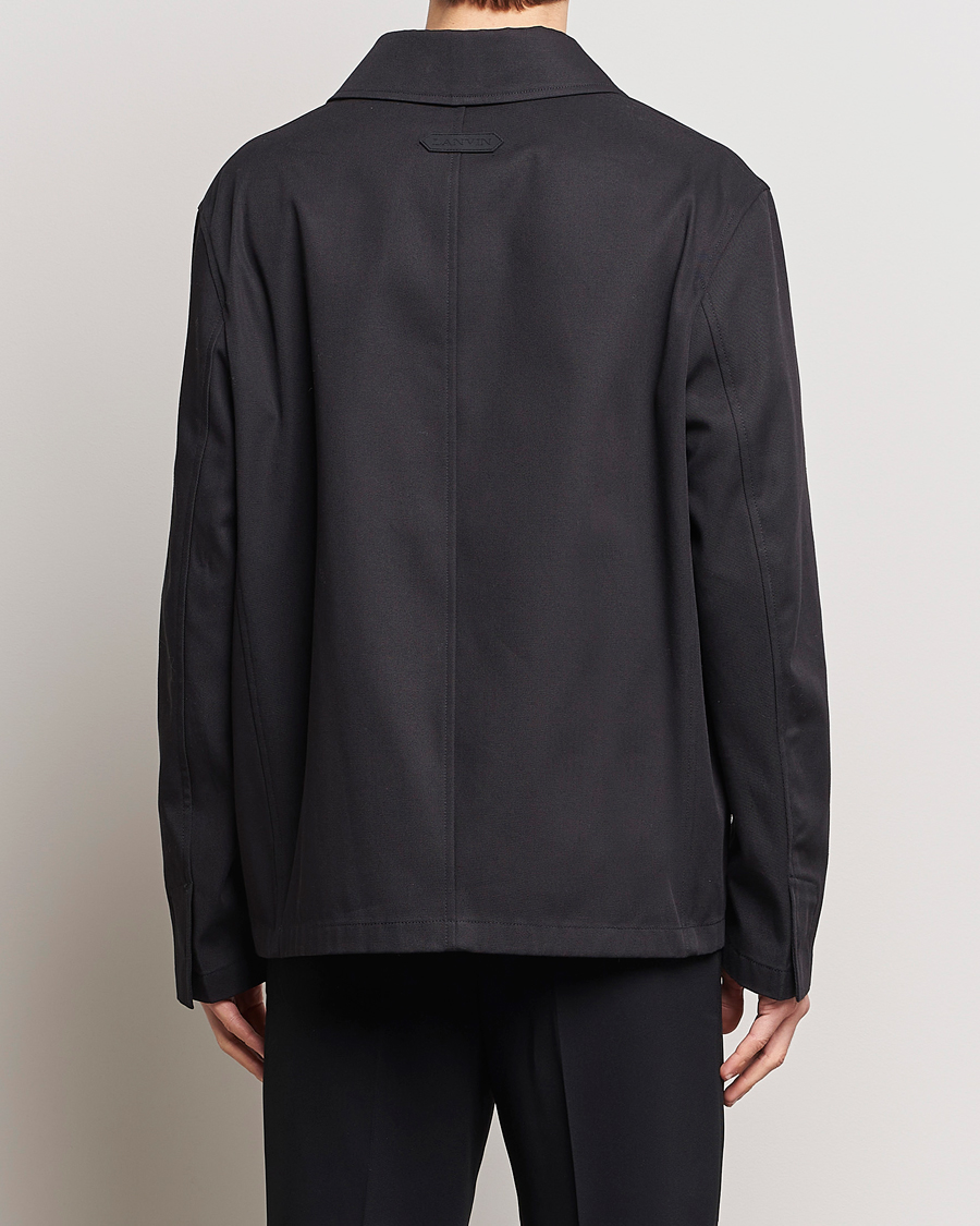 Men | Coats & Jackets | Lanvin | Cotton Work Jacket Black