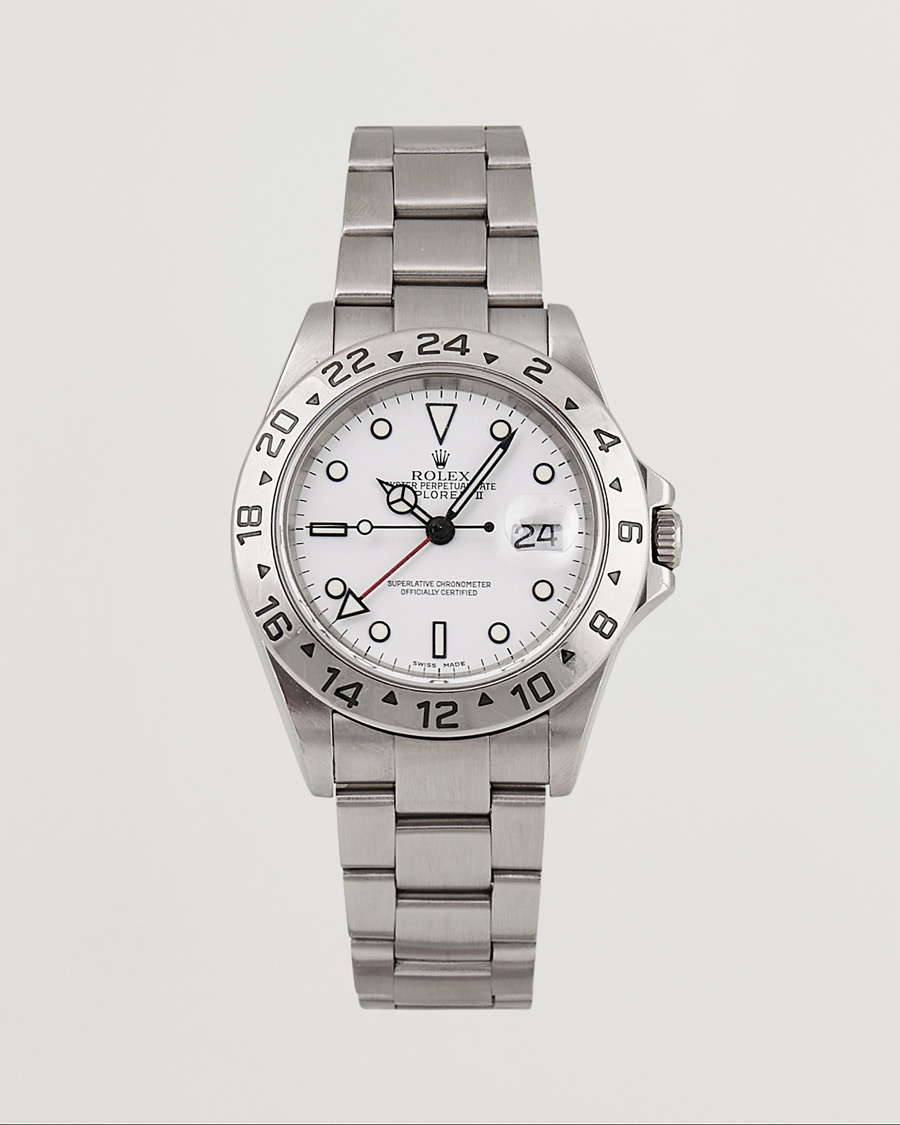 Men | Rolex Pre-Owned Explorer II 16570 Silver | Rolex Pre-Owned | Explorer II 16570 Silver