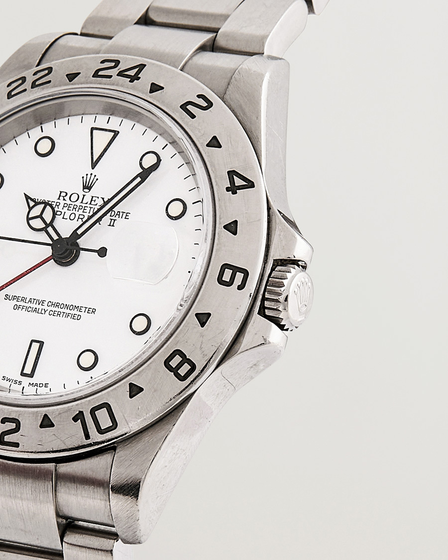 Men | Rolex Pre-Owned Explorer II 16570 Silver | Rolex Pre-Owned | Explorer II 16570 Silver
