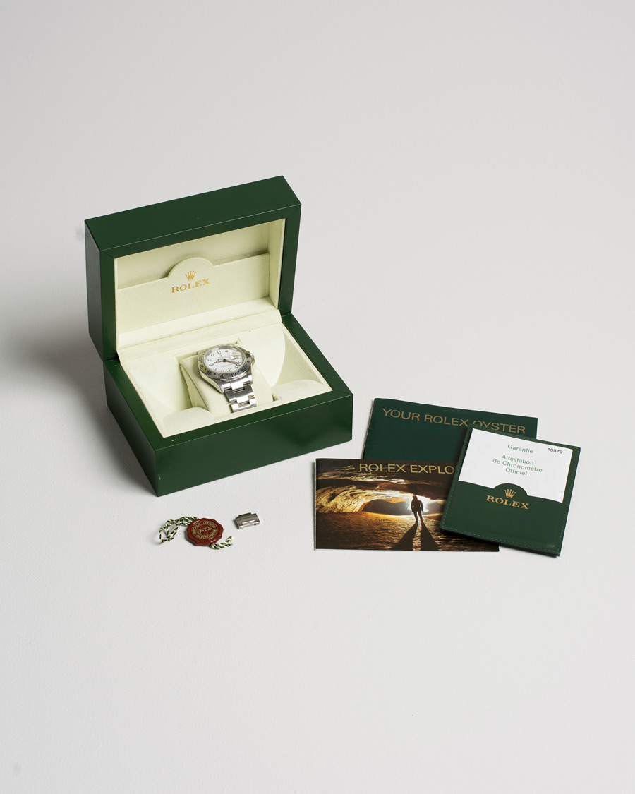 Men | Rolex Pre-Owned Explorer II 16570 Silver | Rolex Pre-Owned | Explorer II 16570 Silver