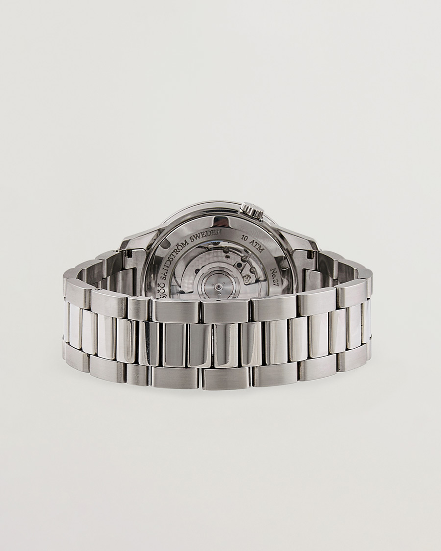 Men | Sjöö Sandström Pre-Owned Royal Steel Worldstimer 41mm SS-1841-WT Silver | Sjöö Sandström Pre-Owned | Royal Steel Worldstimer 41mm SS-1841-WT Silver