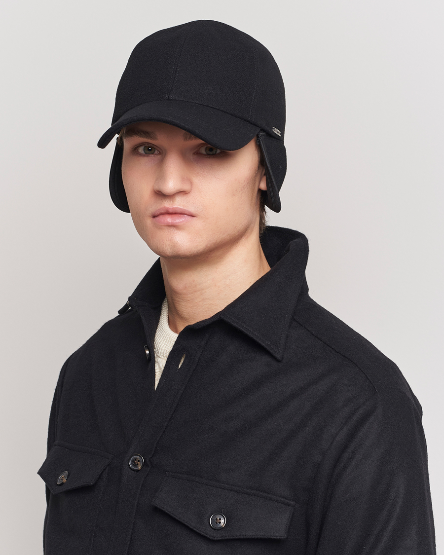 Men | Hats & Caps | Wigéns | Baseball Classic Melton Wool Black