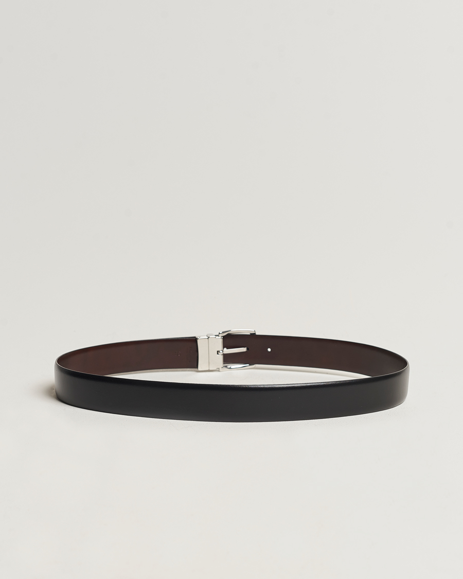 Men | Anderson's Reversible Leather Belt 3,5 cm Black/Brown | Anderson's | Reversible Leather Belt 3,5 cm Black/Brown