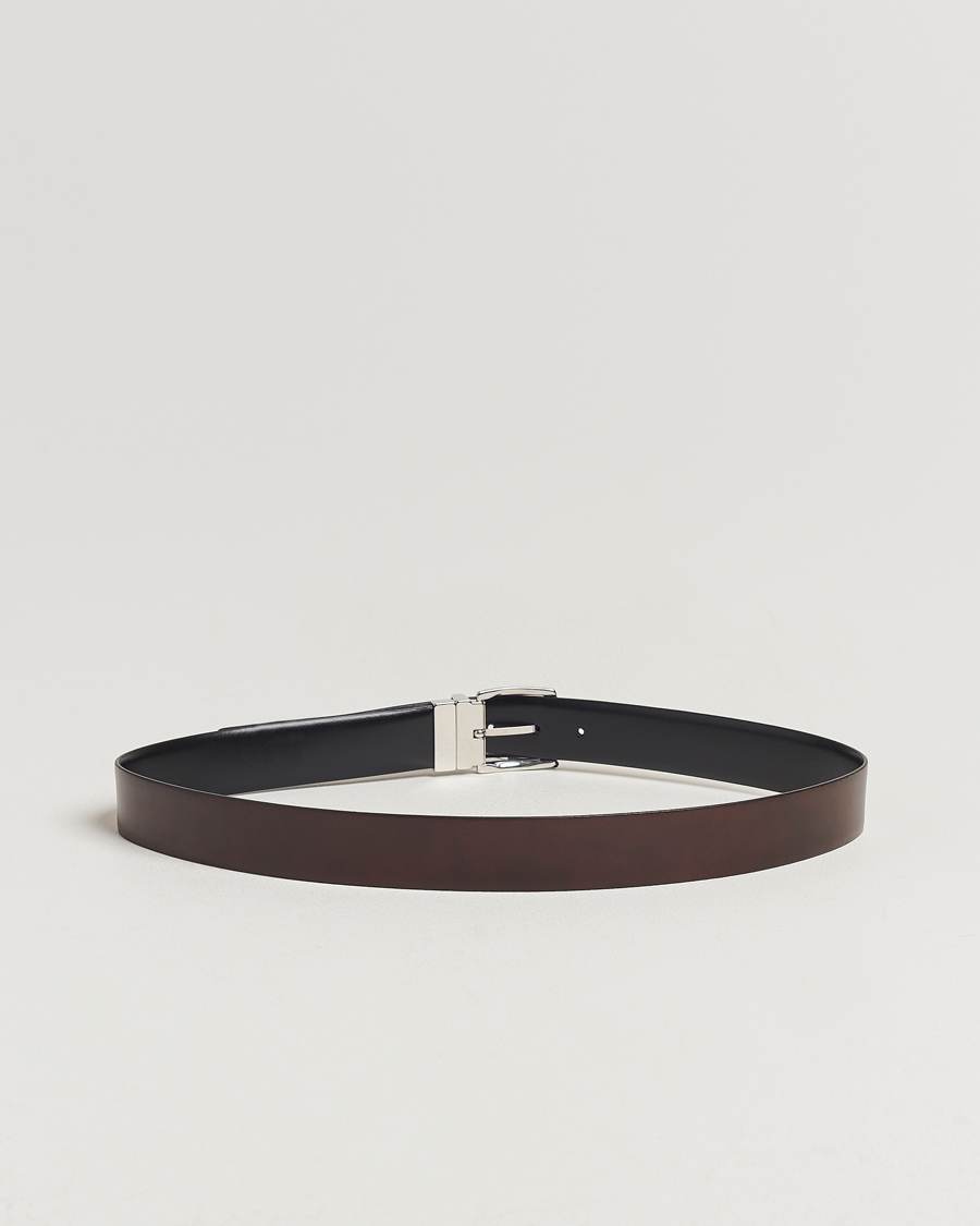 Men | Anderson's Reversible Leather Belt 3,5 cm Black/Brown | Anderson's | Reversible Leather Belt 3,5 cm Black/Brown