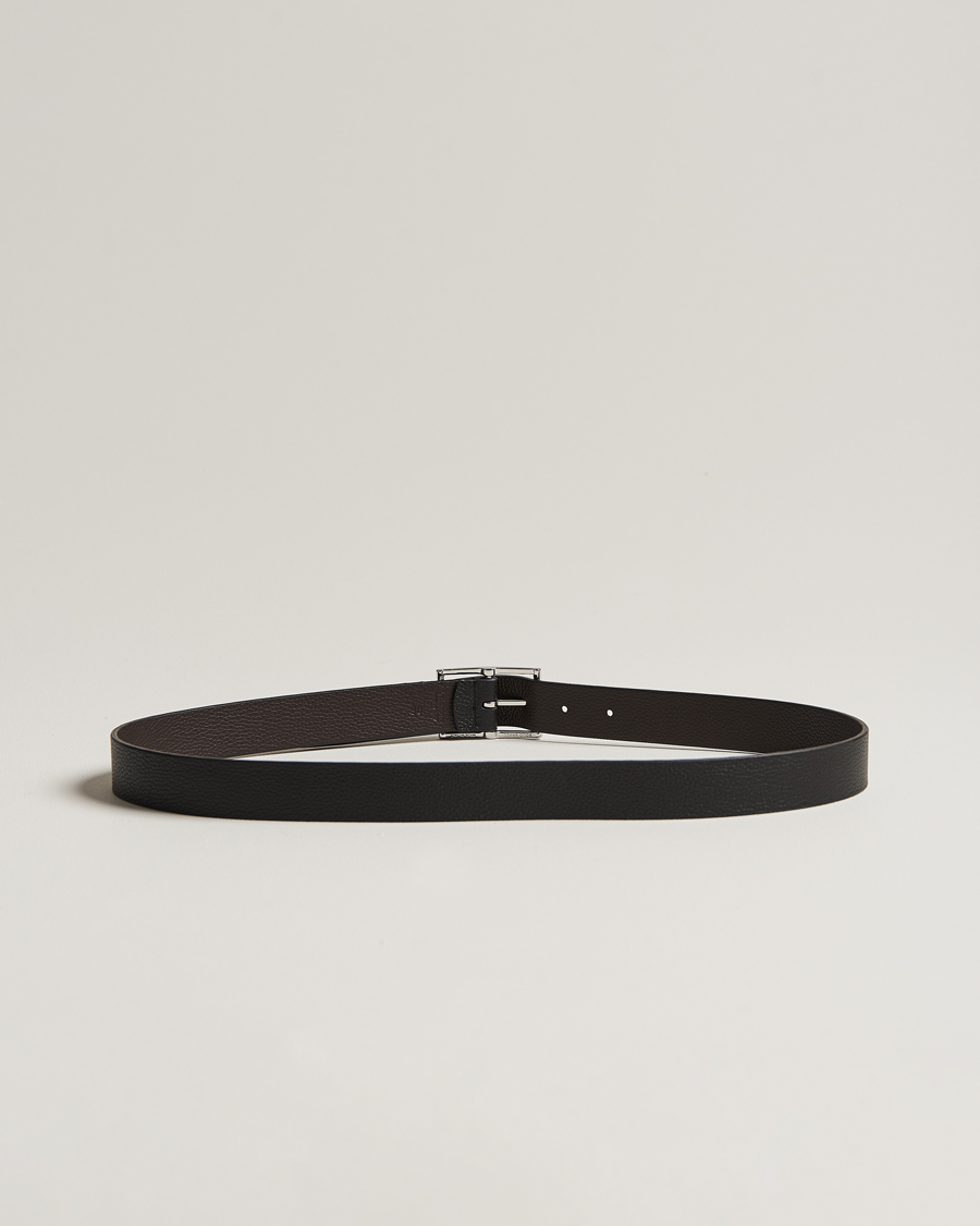 Men |  | Anderson's | Reversible Grained Leather Belt 3 cm Black/Brown