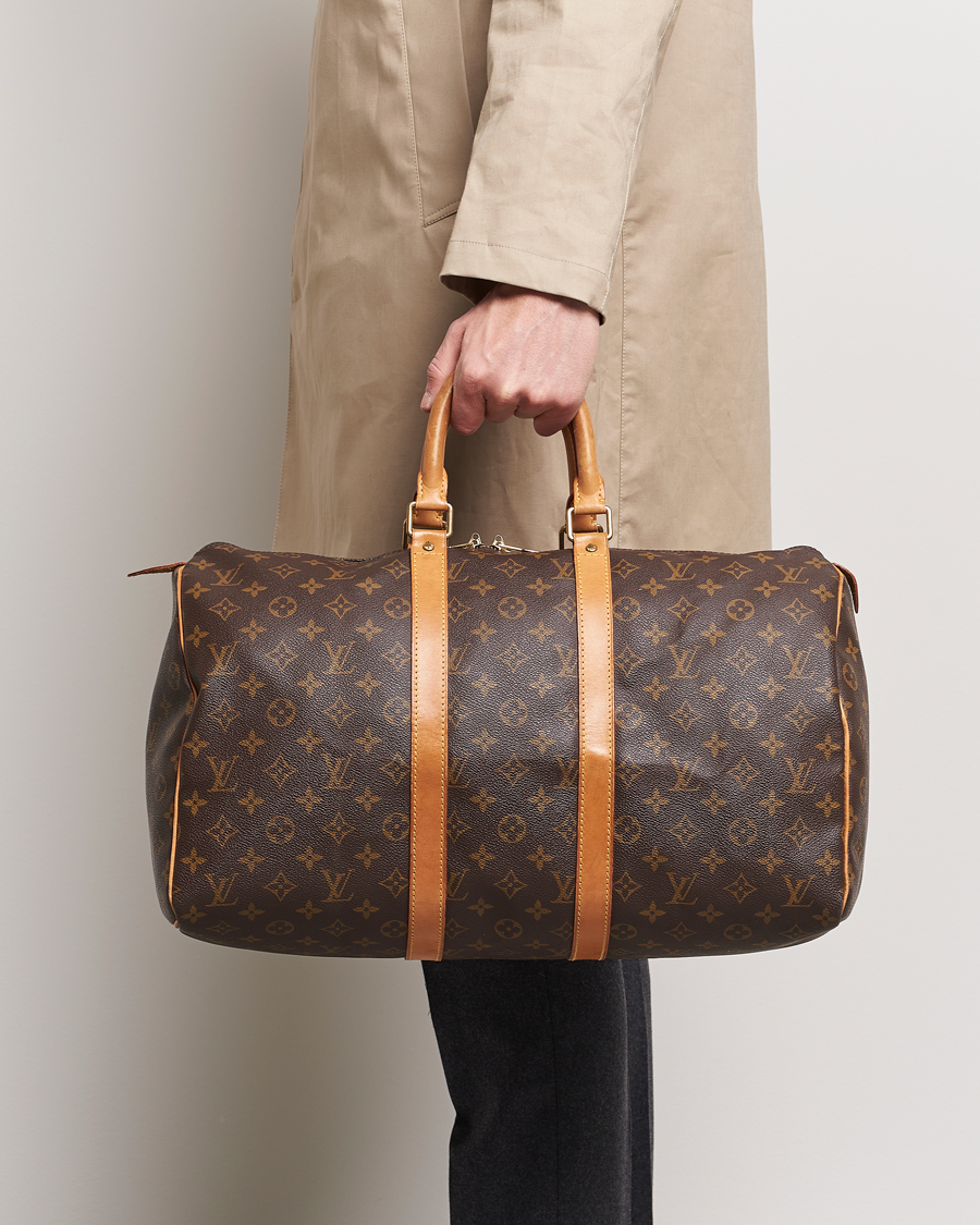 Men | Louis Vuitton Pre-Owned Keepall 45 Bag Monogram | Louis Vuitton Pre-Owned | Keepall 45 Bag Monogram
