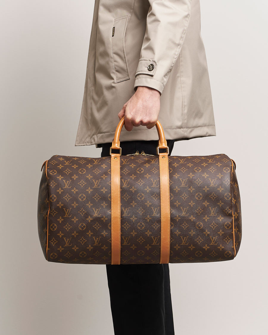 Men | Louis Vuitton Pre-Owned Keepall 50 Bag Monogram | Louis Vuitton Pre-Owned | Keepall 50 Bag Monogram