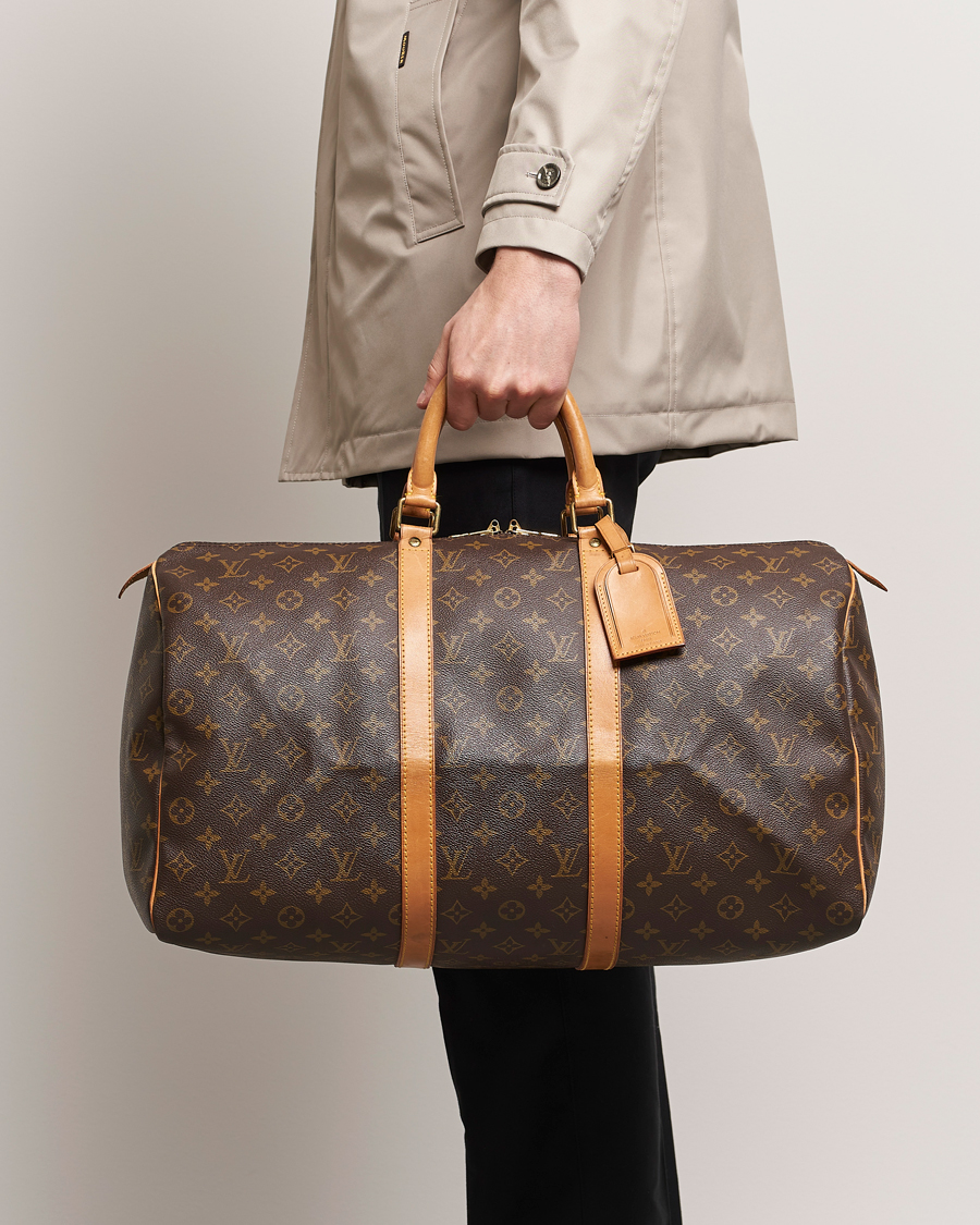 Men | Louis Vuitton Pre-Owned Keepall 50 Bag Monogram | Louis Vuitton Pre-Owned | Keepall 50 Bag Monogram
