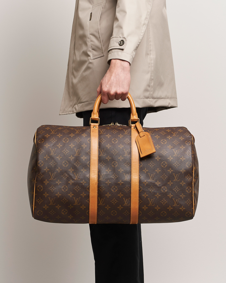 Men | Louis Vuitton Pre-Owned Keepall 50 Bag Monogram | Louis Vuitton Pre-Owned | Keepall 50 Bag Monogram