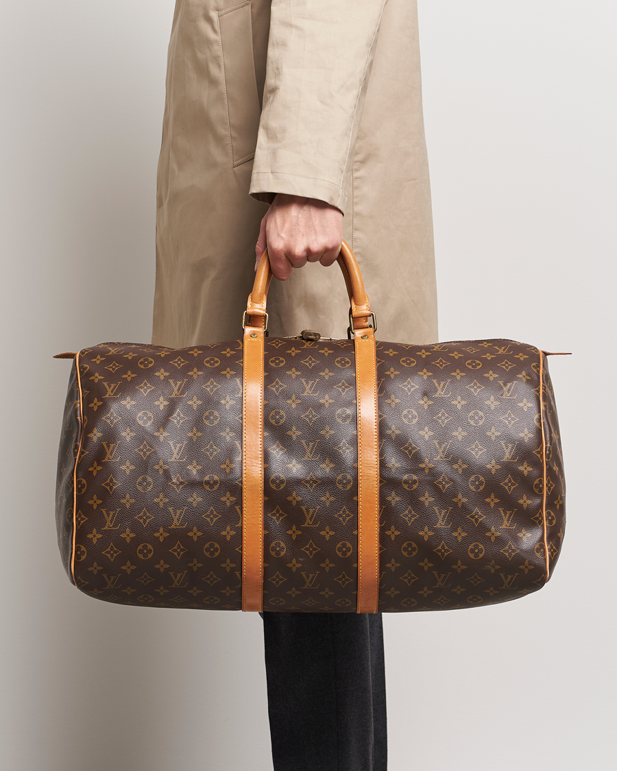 Men | Louis Vuitton Pre-Owned Keepall 55 Bag Monogram  | Louis Vuitton Pre-Owned | Keepall 55 Bag Monogram 