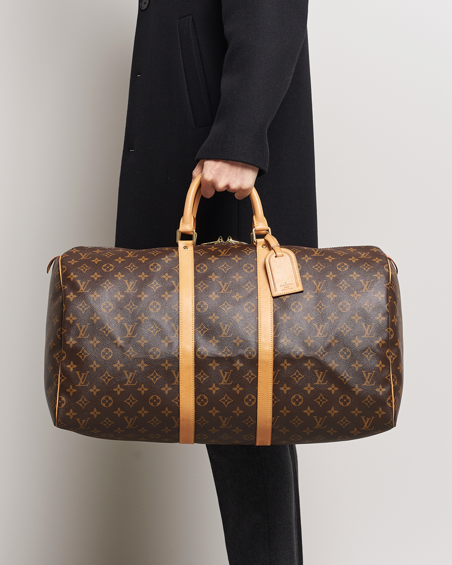 Men | Louis Vuitton Pre-Owned Keepall 55 Bag Monogram | Louis Vuitton Pre-Owned | Keepall 55 Bag Monogram