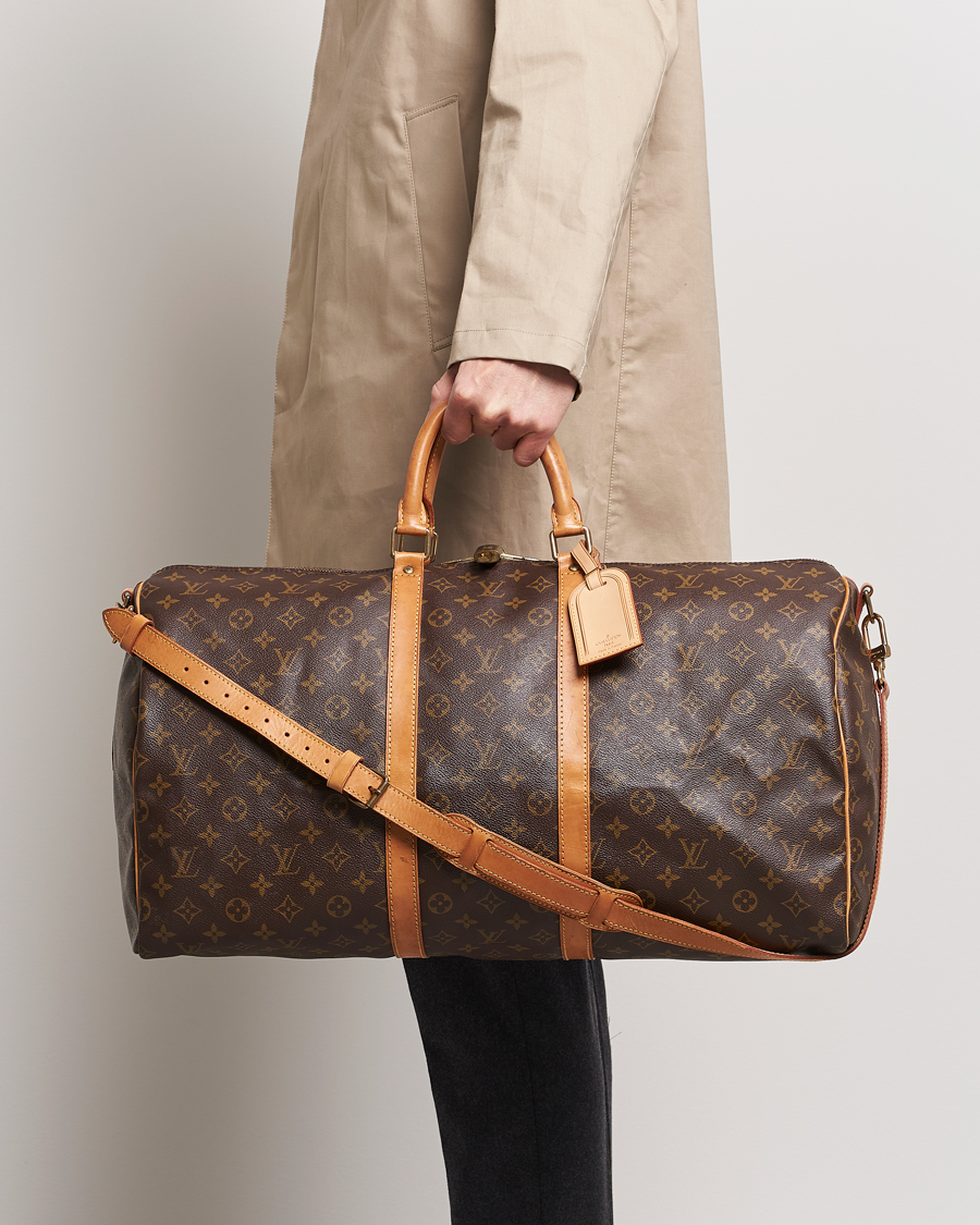 Men | Louis Vuitton Pre-Owned Keepall Bandoulière 55 Monogram | Louis Vuitton Pre-Owned | Keepall Bandoulière 55 Monogram