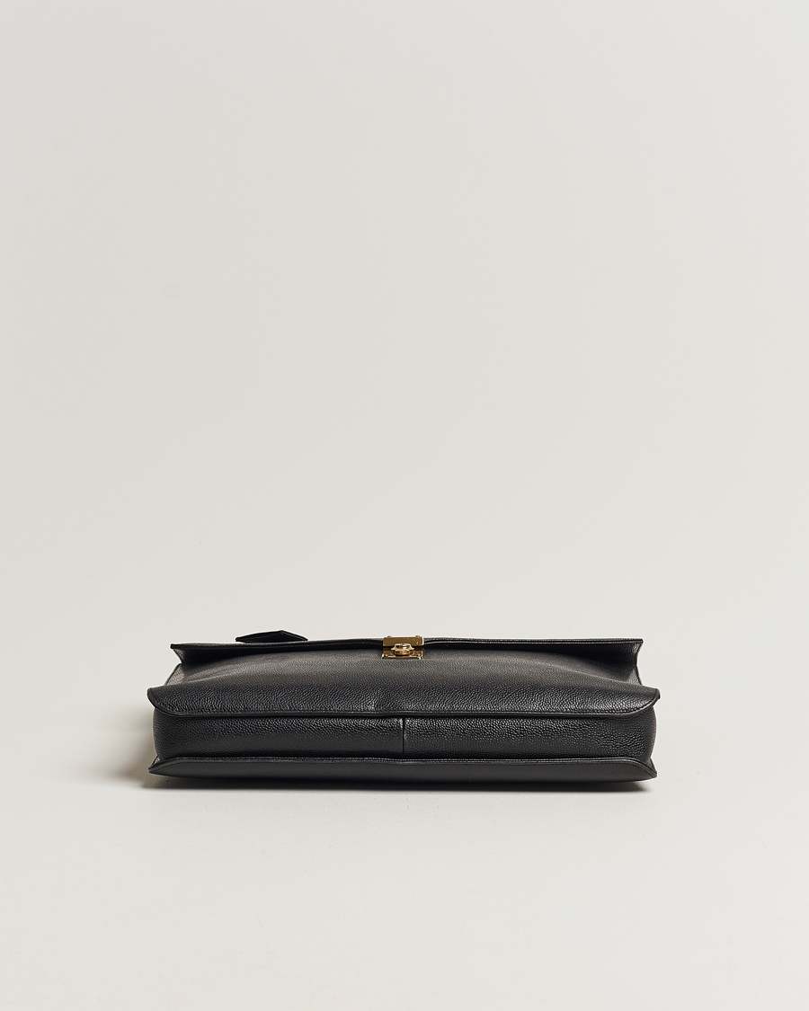 Men | Chanel Pre-Owned Portfolio Briefcase Leather Black | Chanel Pre-Owned | Portfolio Briefcase Leather Black