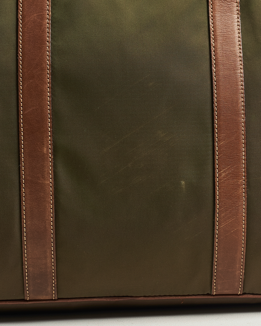 Prada Pre-Owned Boston Nylon Bag Moss Green at CareOfCarl.com