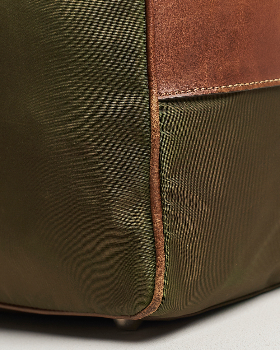 Prada Pre-Owned Boston Nylon Bag Moss Green at CareOfCarl.com