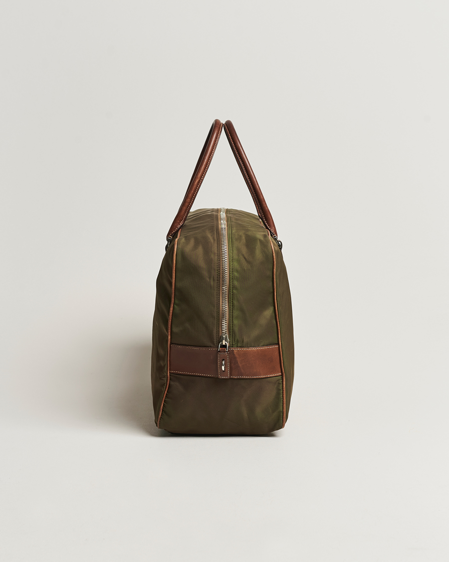 Men | Prada Pre-Owned Boston Nylon Bag Moss Green | Prada Pre-Owned | Boston Nylon Bag Moss Green