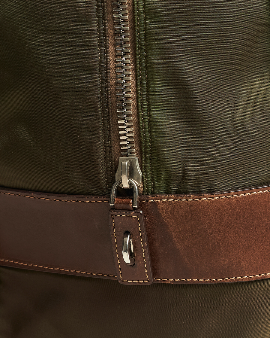 Men | Prada Pre-Owned Boston Nylon Bag Moss Green | Prada Pre-Owned | Boston Nylon Bag Moss Green