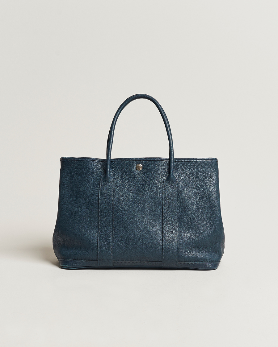 Men | Hermès Pre-Owned Garden Party 36 Tote Togo Blue | Hermès Pre-Owned | Garden Party 36 Tote Togo Blue