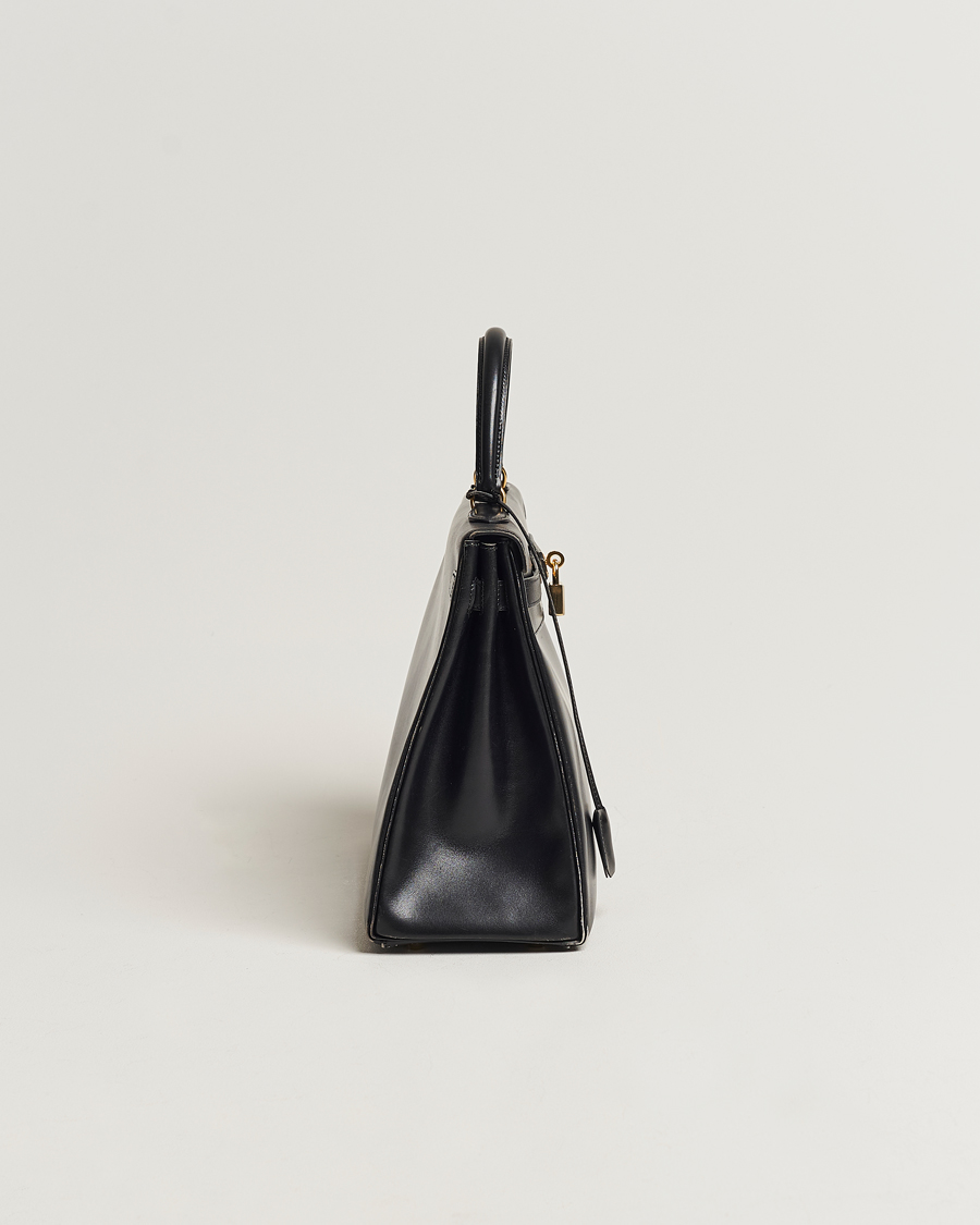 Men | Hermès Pre-Owned Kelly 35 Handbag Black | Hermès Pre-Owned | Kelly 35 Handbag Black