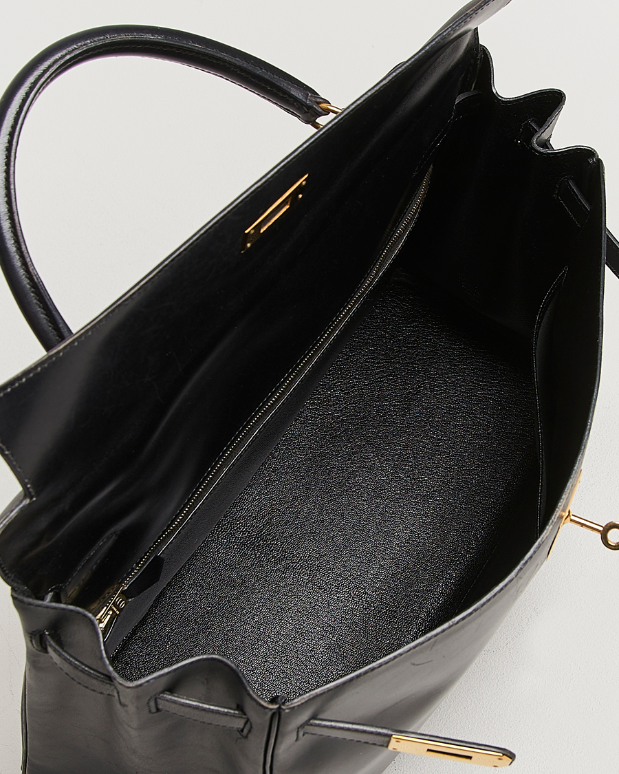Men | Hermès Pre-Owned Kelly 35 Handbag Black | Hermès Pre-Owned | Kelly 35 Handbag Black