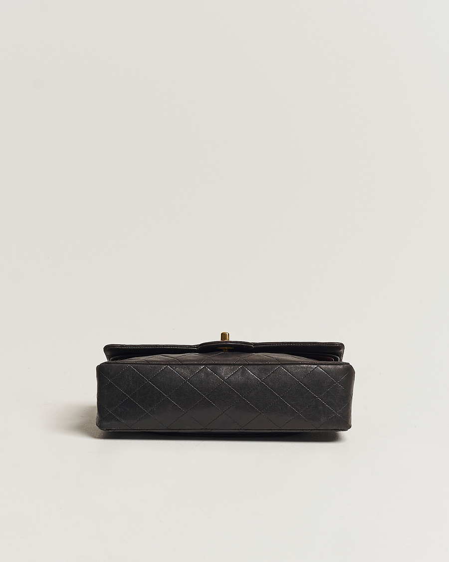 Men | Chanel Pre-Owned Classic Medium Flap Bag Calf Leather Black  | Chanel Pre-Owned | Classic Medium Flap Bag Calf Leather Black 