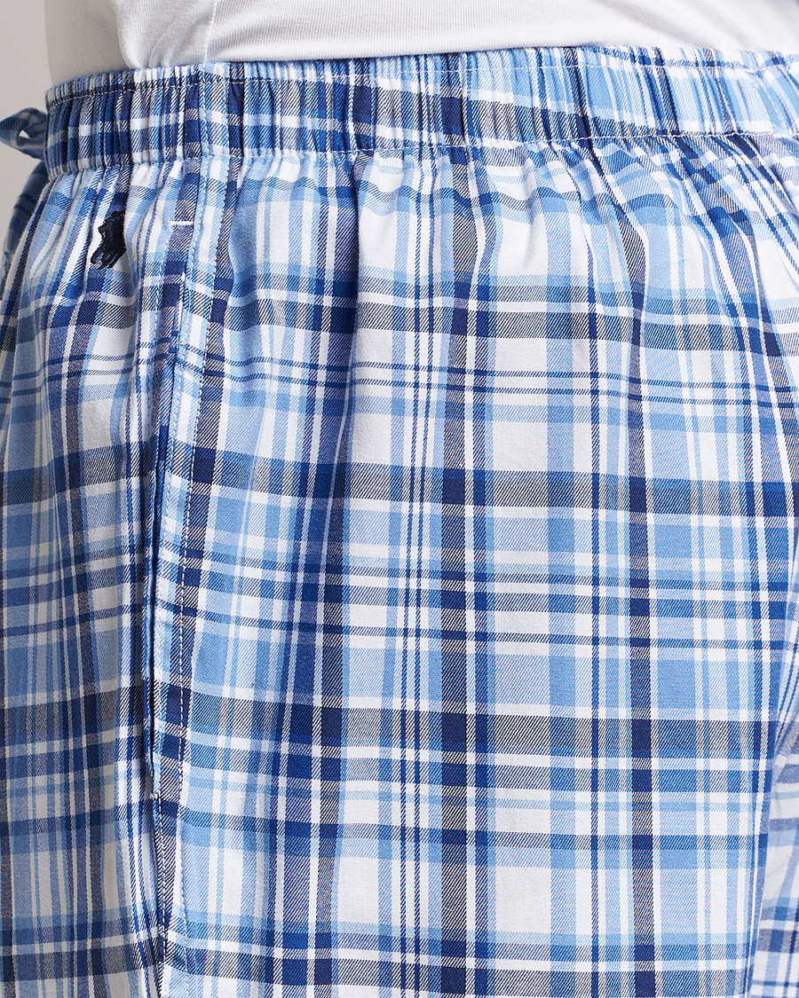 Men | Pyjamas & Robes | Polo Ralph Lauren | Cotton Checked Pyjama Set Blue Plaid