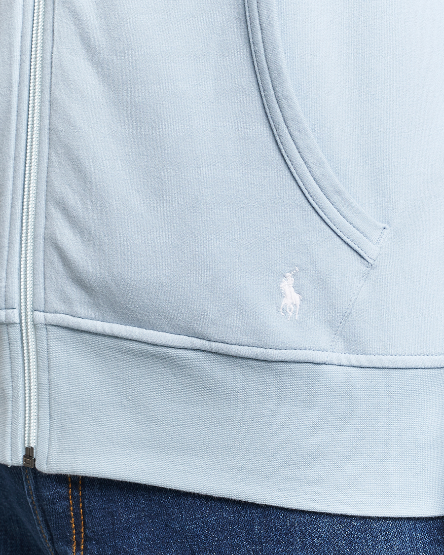 Men | Sweaters & Knitwear | Polo Ralph Lauren | Cotton Jersey Long Sleeve Hoodie Alpine Blue