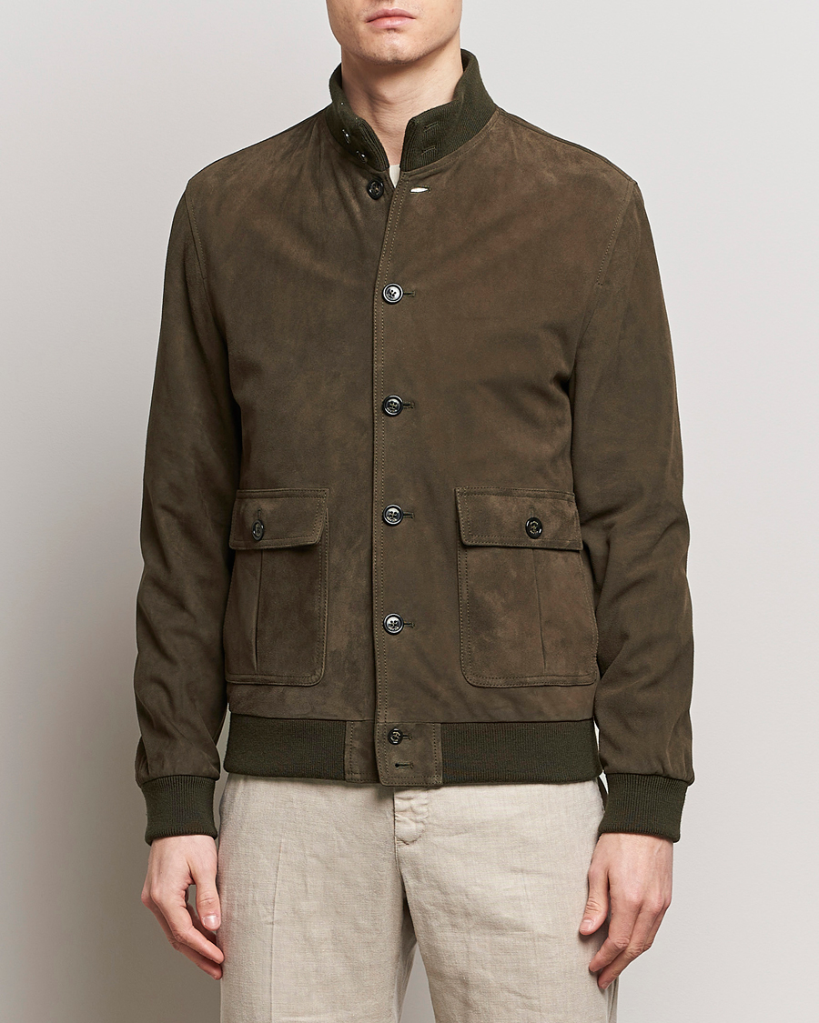 Men | Coats & Jackets | Valstar | Valstarino Suede Jacket Muschio