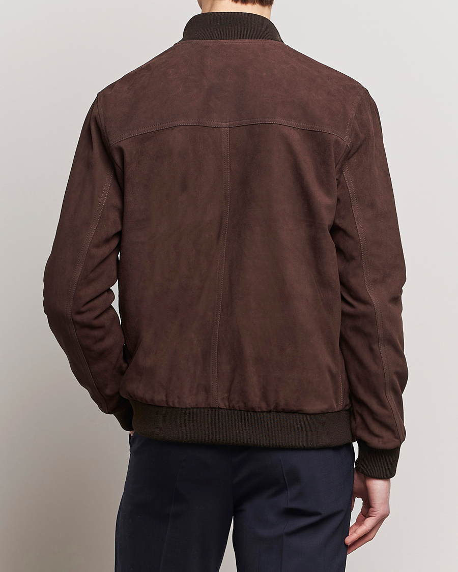 Men | Coats & Jackets | Valstar | Valstarino Suede Jacket Dark Brown