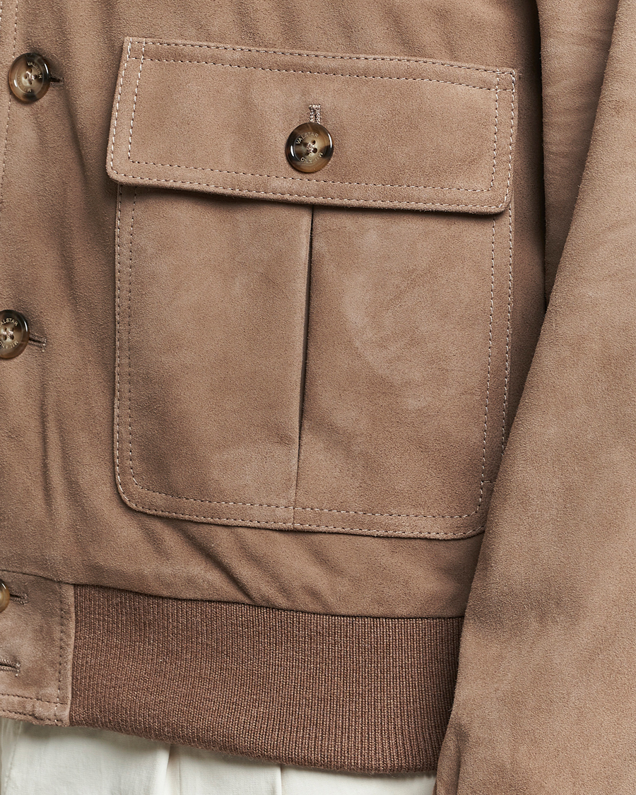 Men | Coats & Jackets | Valstar | Valstarino Suede Jacket Greige