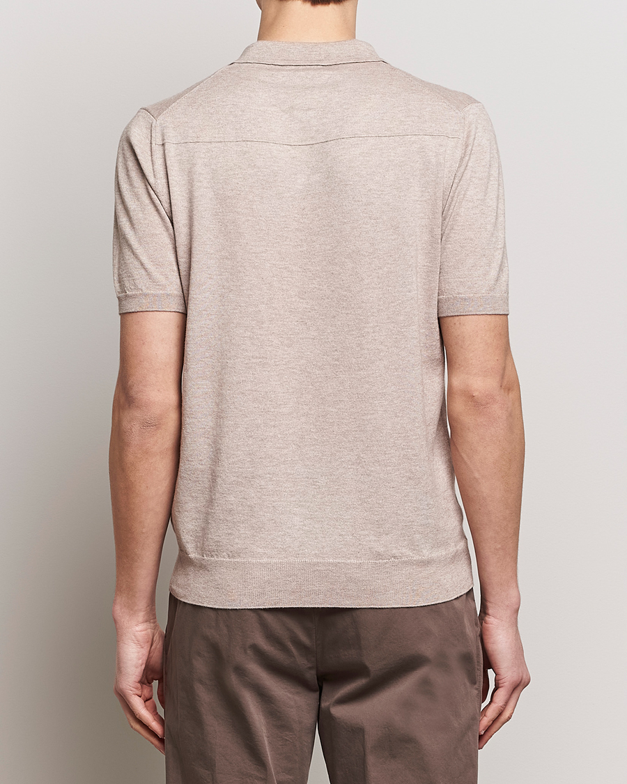 Men | Polo Shirts | Altea | Cotton/Cashmere Polo Shirt Beige