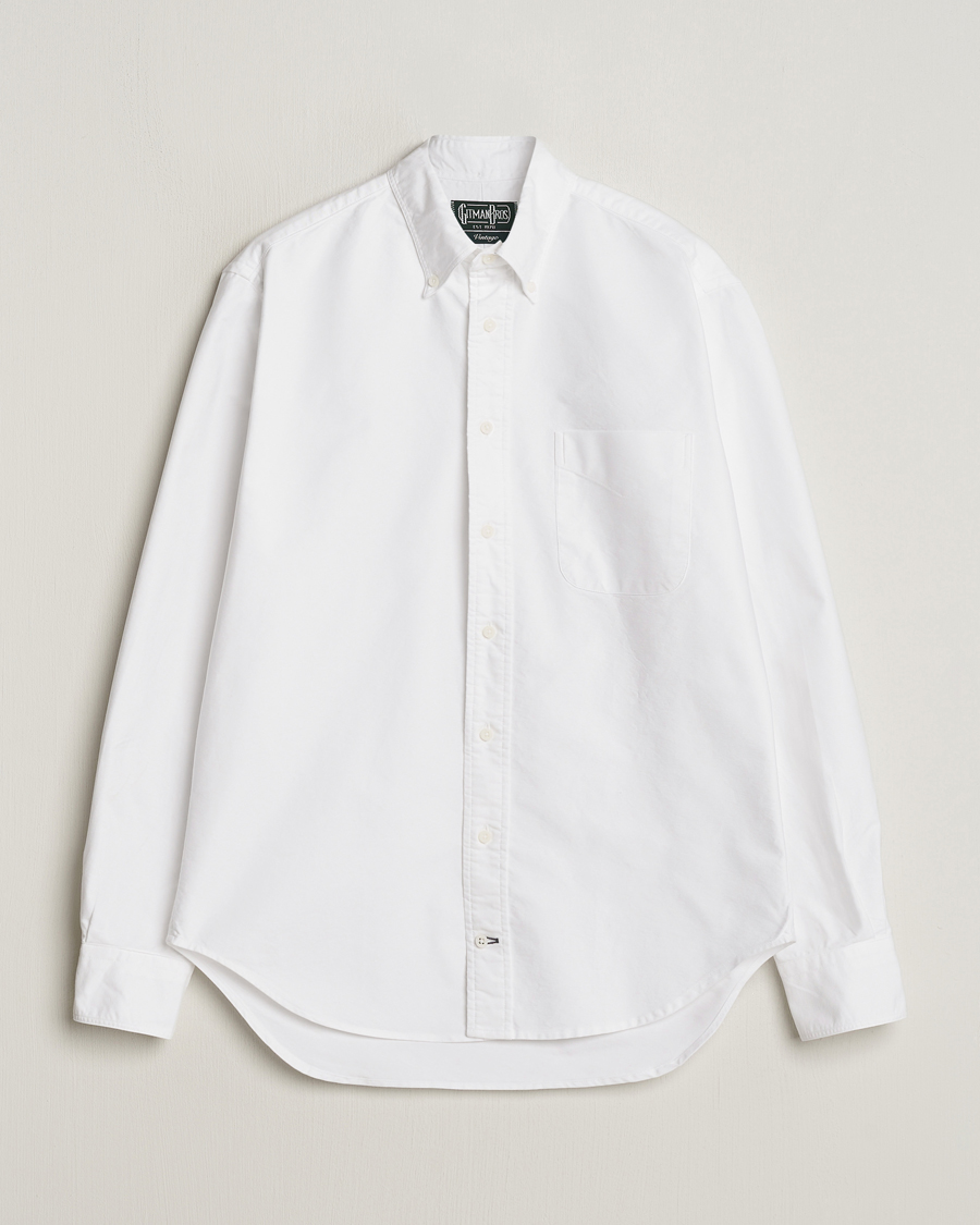 Men | Shirts | Gitman Vintage | Button Down Oxford Shirt White