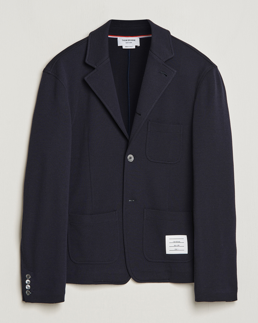 Thom Browne Wool Sport Coat Navy at CareOfCarl.com Thom Browne Wool Sport Coat Navy at CareOfCarl.com