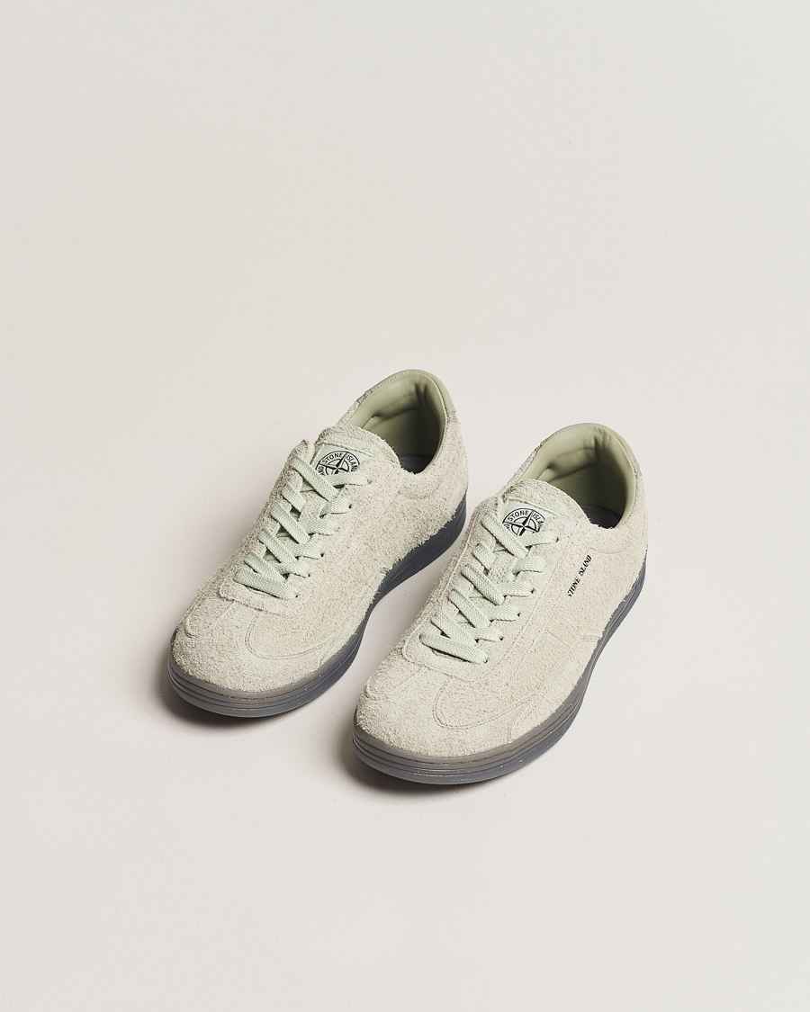 Men | Stone Island S0101 Suede Sneakers Sage | Stone Island | S0101 Suede Sneakers Sage