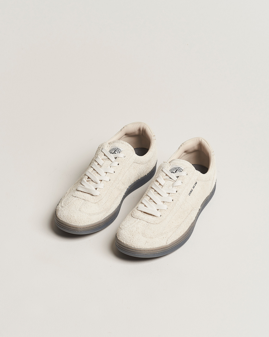 Homme |  | Stone Island | S0101  Suede Sneakers Natural Beige