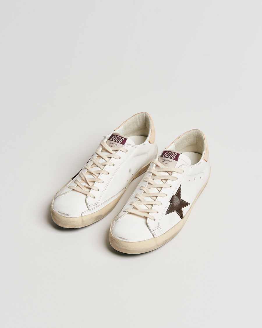 Mies | Luxury Brands | Golden Goose | Deluxe Brand Super-Star Sneaker White/Brown